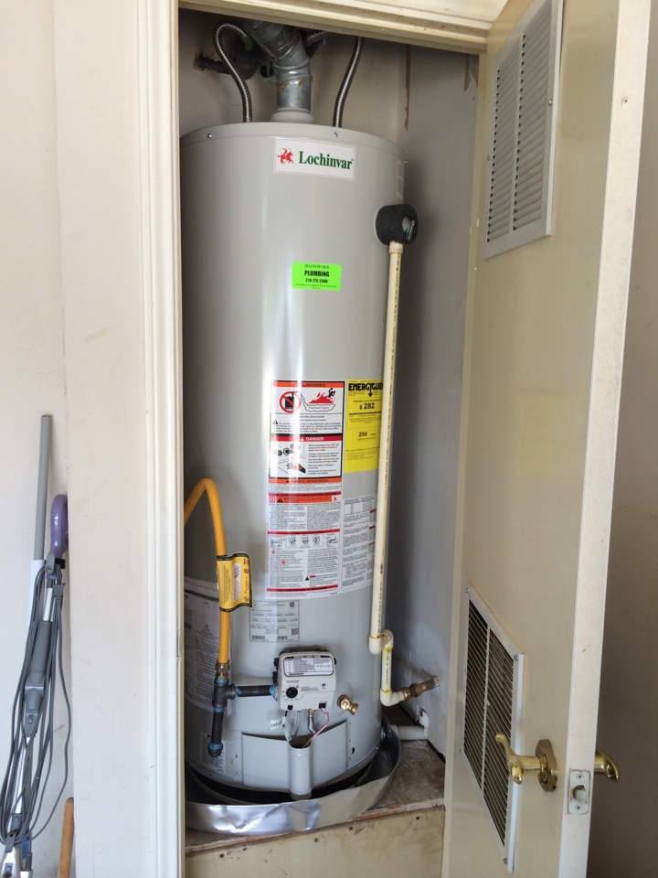 Water Heater in a tight closet